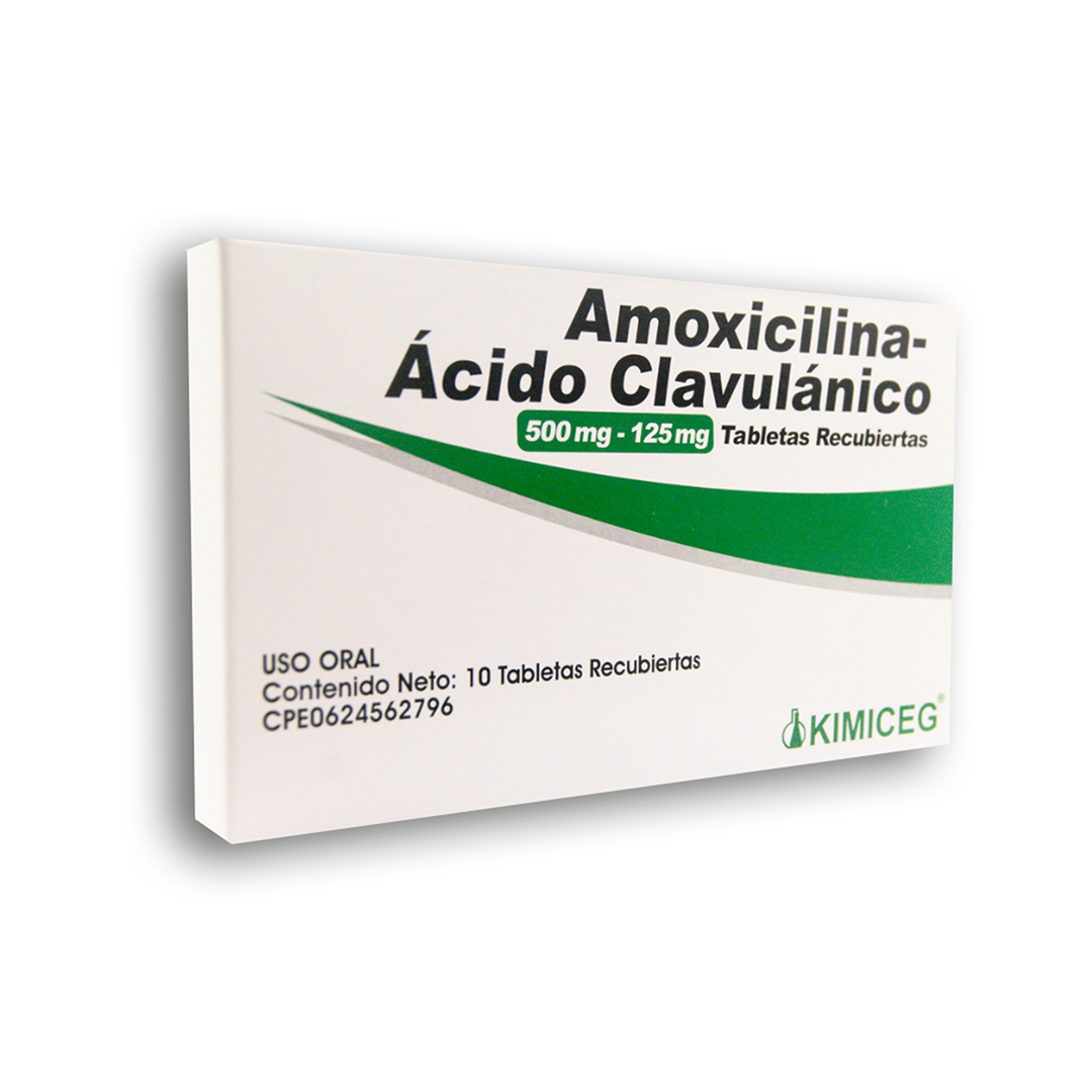 Amoxicilina - Acido Clavulánico 500 mg - Laboratorios KIMICEG
